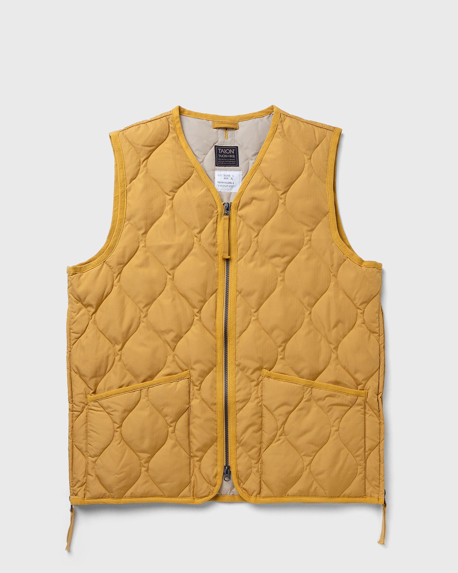 MILITARY ZIP V-NECK VEST