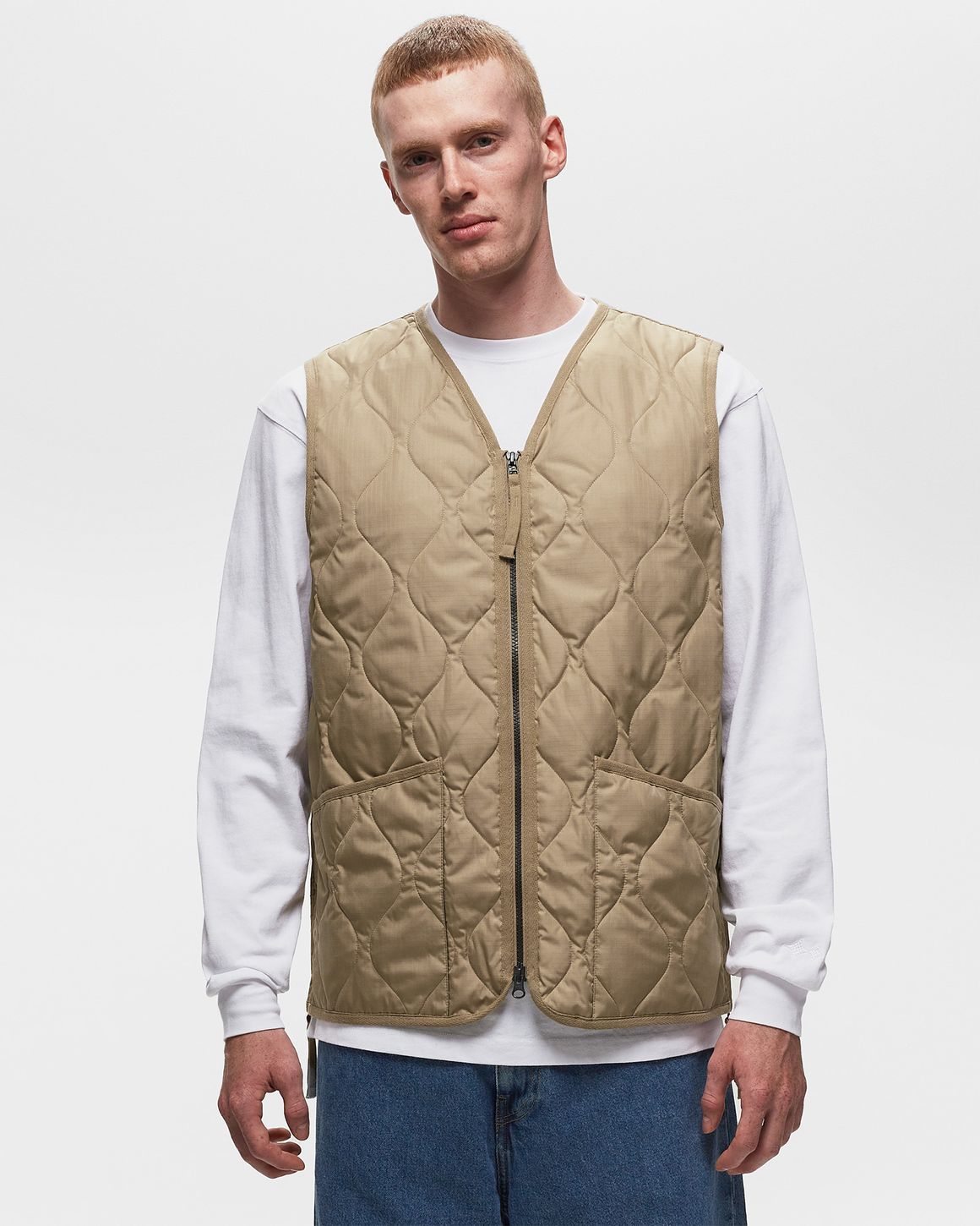 Unisex Military V-Neck W-Zip Down Vest (Soft Shell) – TAION US
