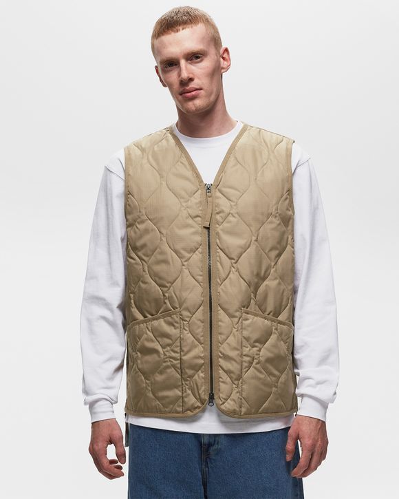 Taion MILITARY ZIP V NECK DOWN VEST Brown | BSTN Store