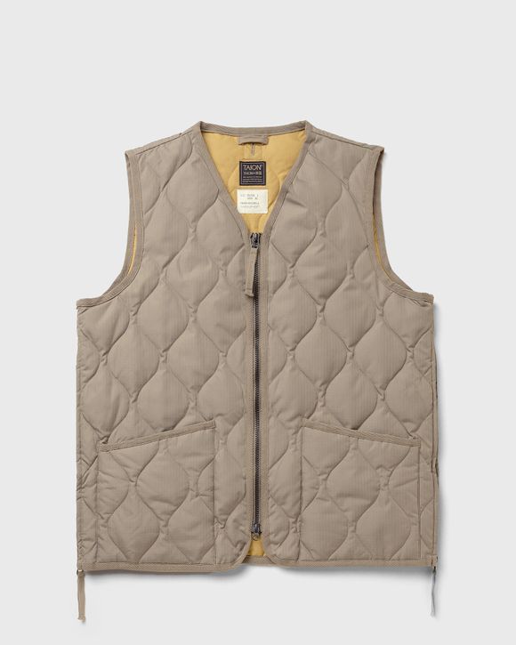 Taion MILITARY ZIP V-NECK VEST Brown | BSTN Store