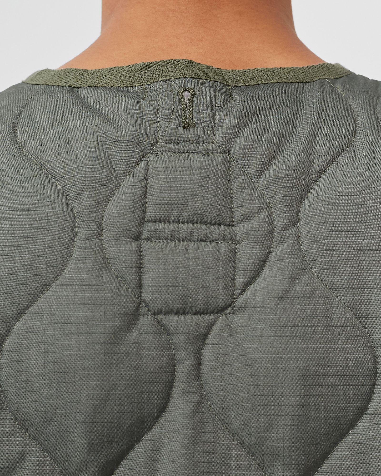 MILITARY ZIP V-NECK VEST
