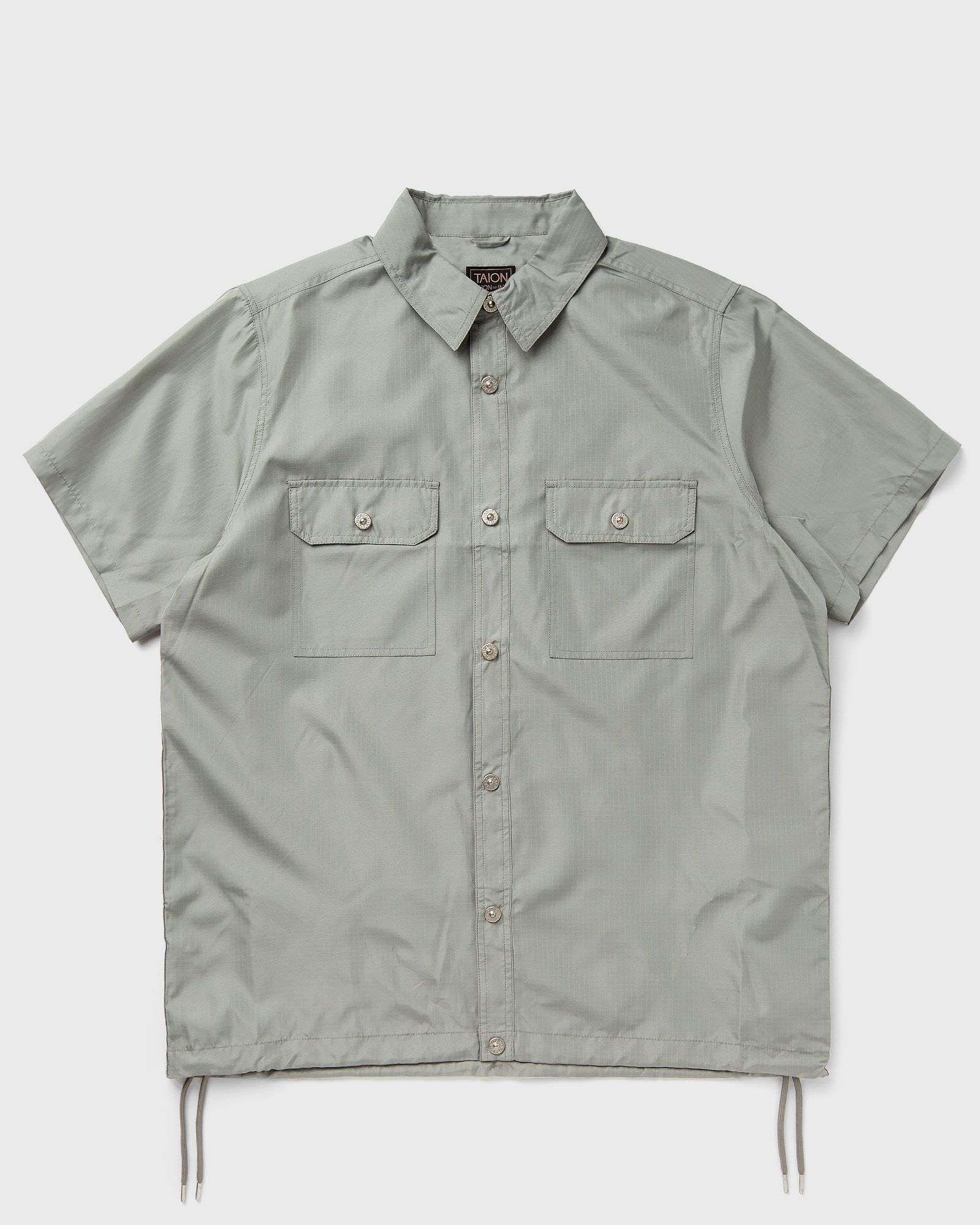 Taion - military half sleeve shirts men longsleeves green in größe:xxl
