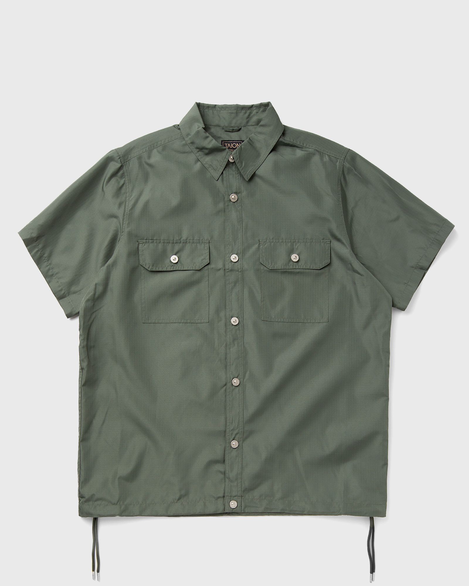 Taion - military half sleeve shirts men shortsleeves green in größe:xl