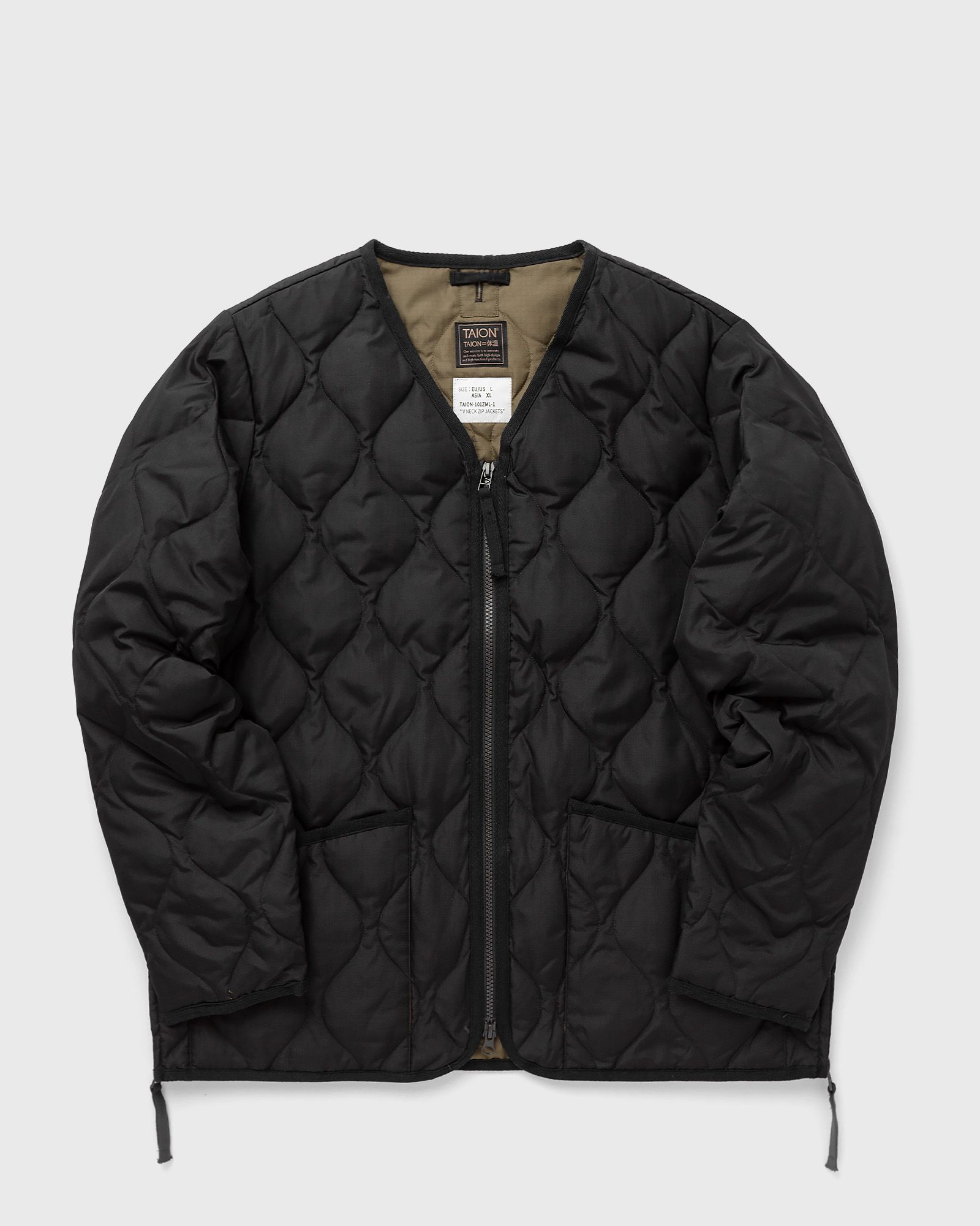 MILITARY ZIP V-NECK JACKET