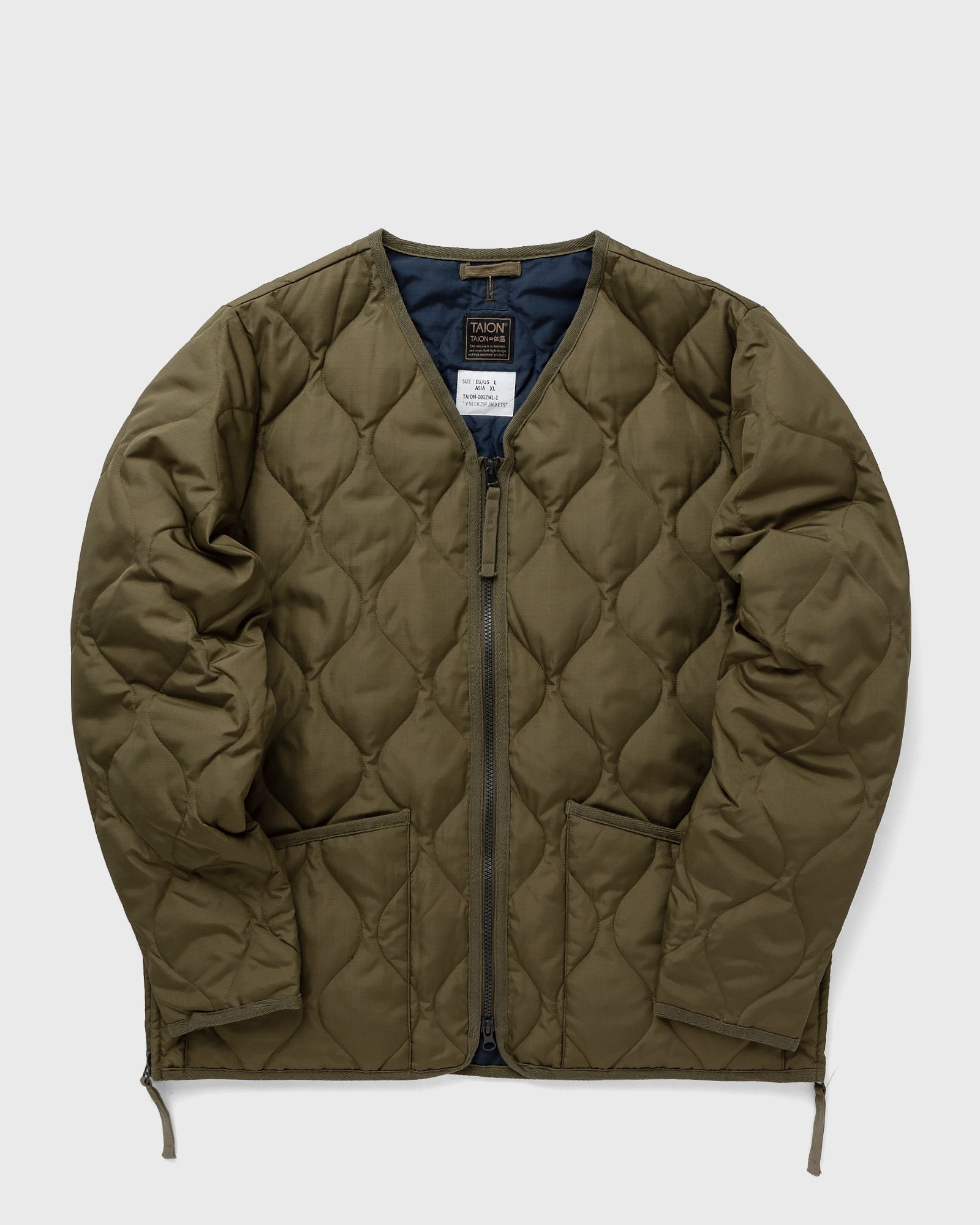 MILITARY ZIP V-NECK JACKET