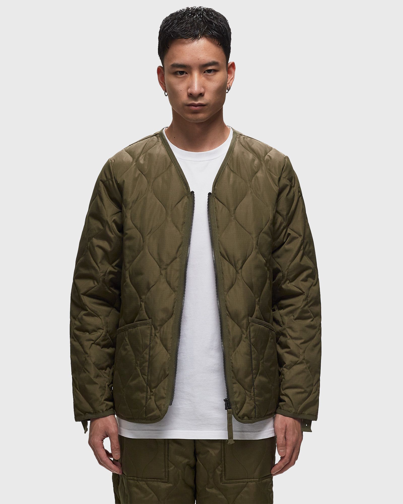 MILITARY ZIP V-NECK JACKET