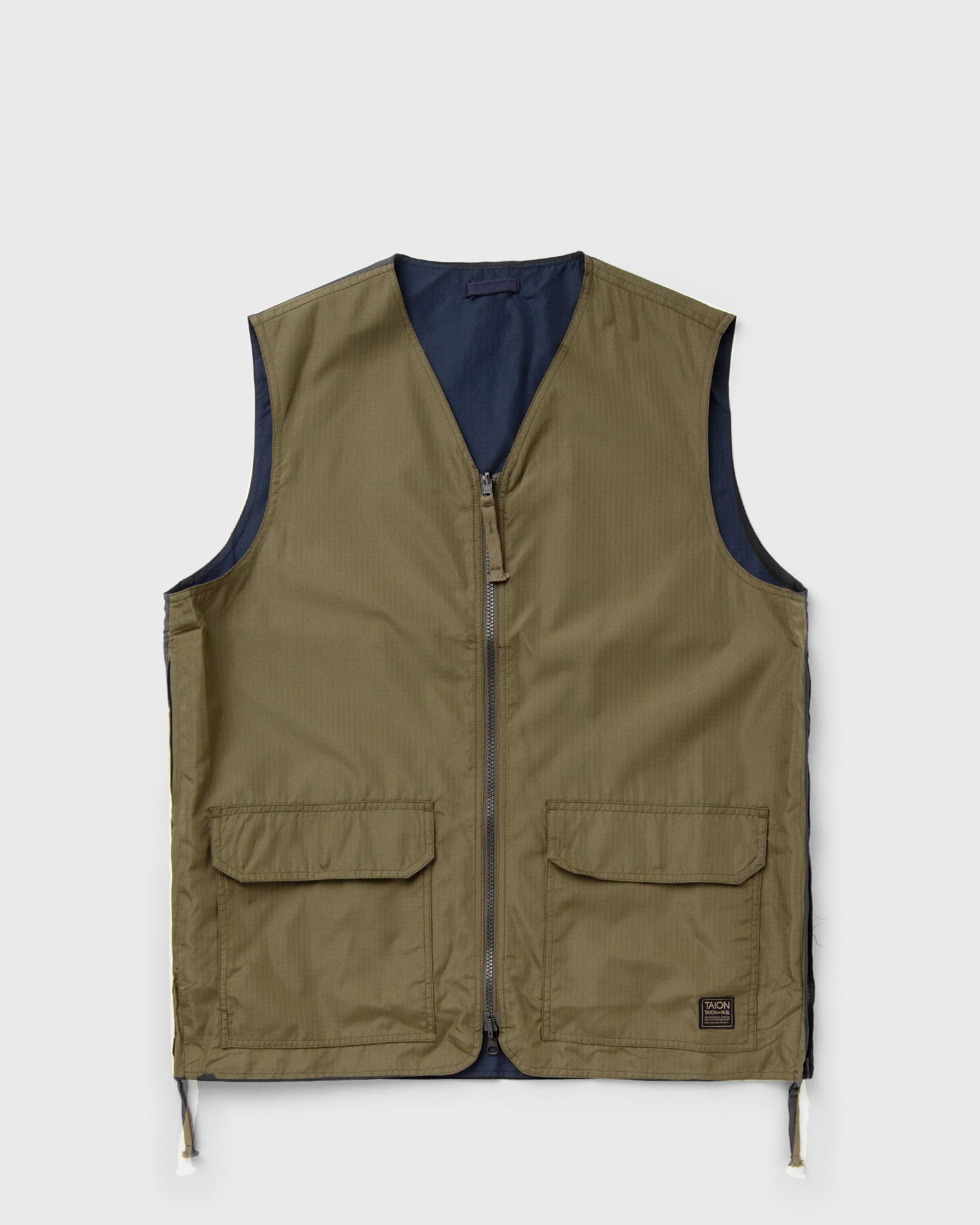 Taion - military rvs v neck vest men vests green in größe:xl