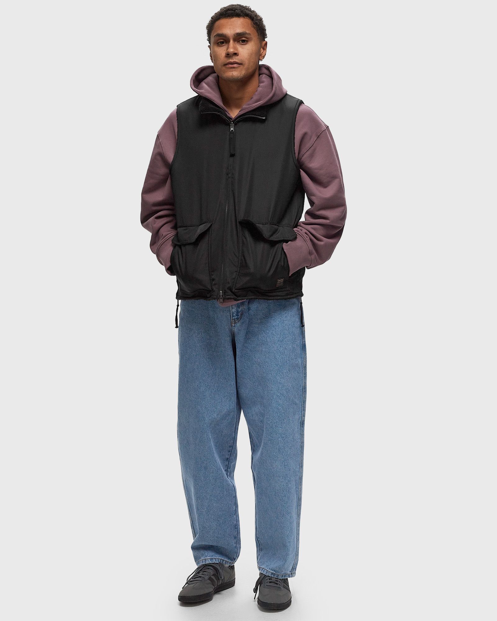 NON DOWN  MILITARY  REVERSIBLE BOA HI NECK VEST