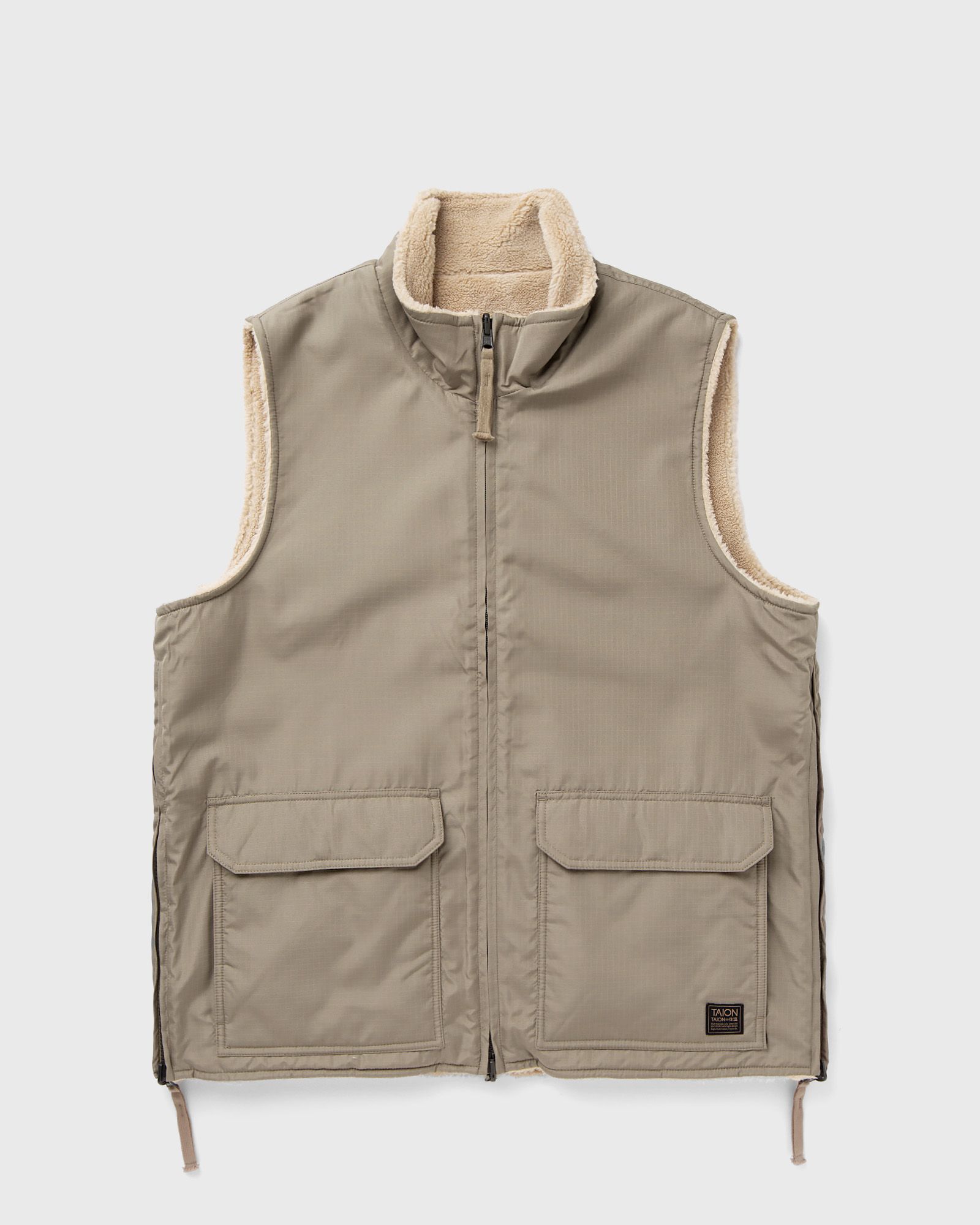 NON DOWN  MILITARY  REVERSIBLE BOA HI NECK VEST