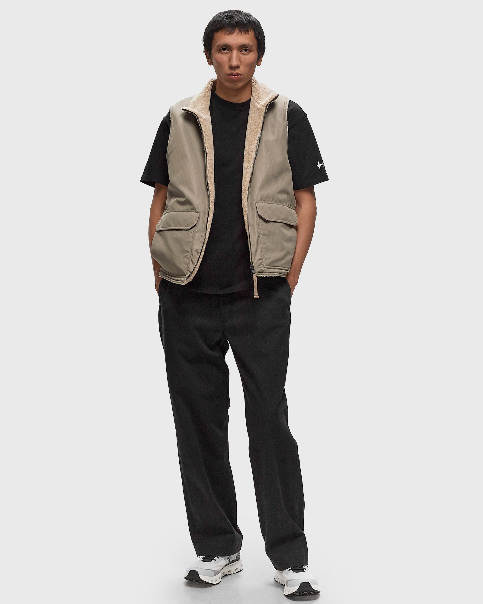 NON DOWN  MILITARY  REVERSIBLE BOA HI NECK VEST