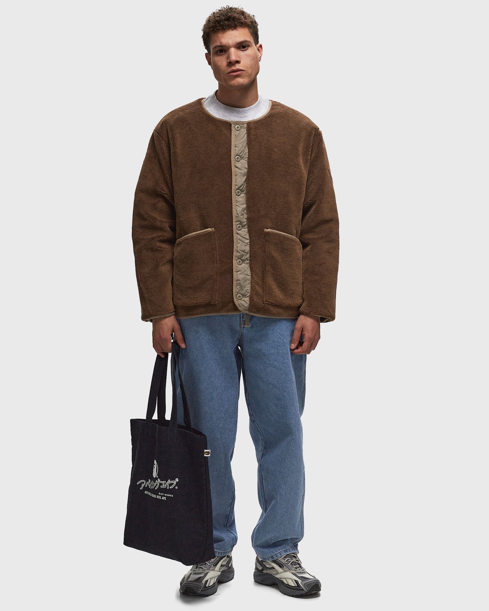 MILITARY RIVERSIBLE CREW NECK DOWN JACKET