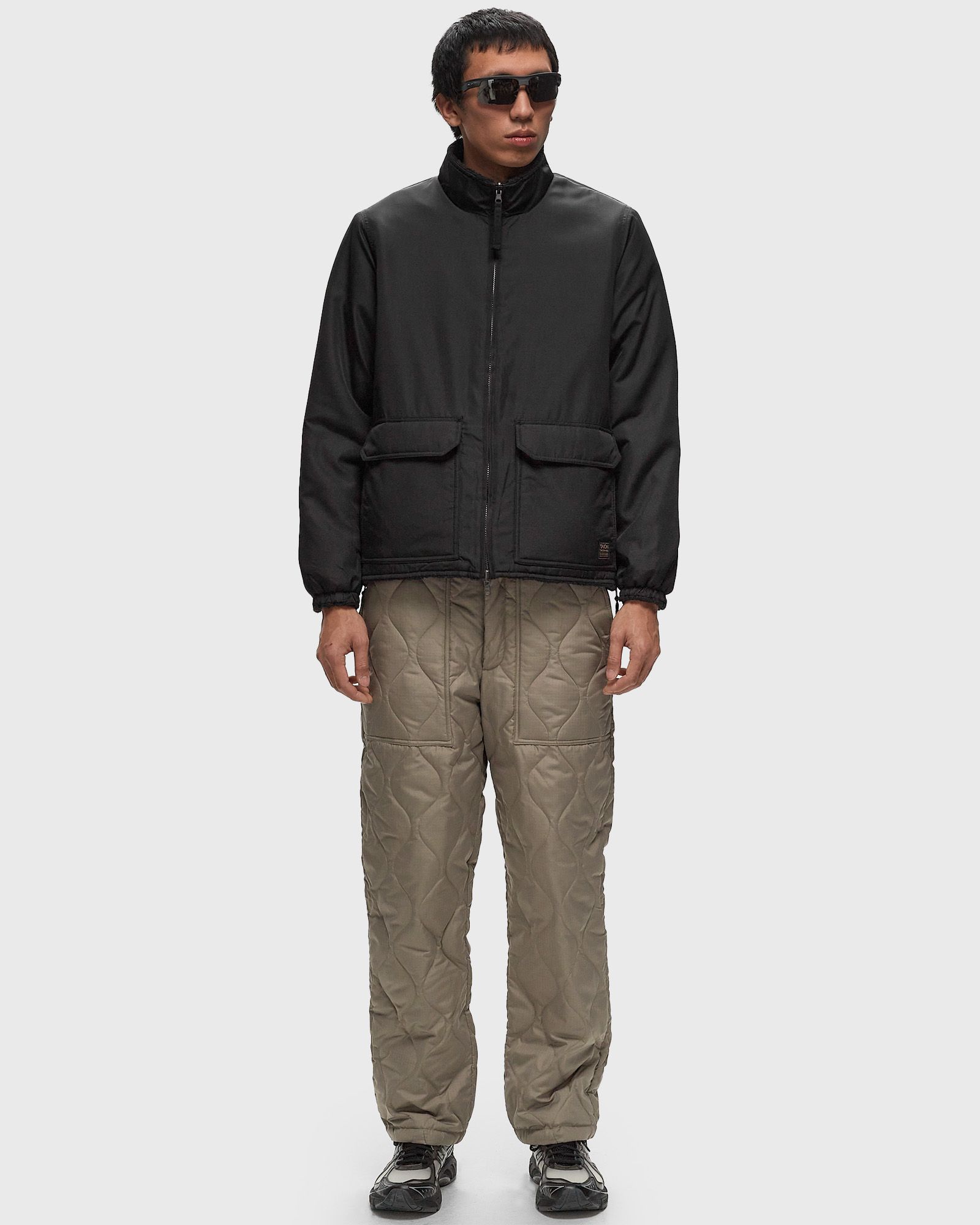 NON DOWN  MILITARY  REVERSIBLE BOA HI NECK JACKET