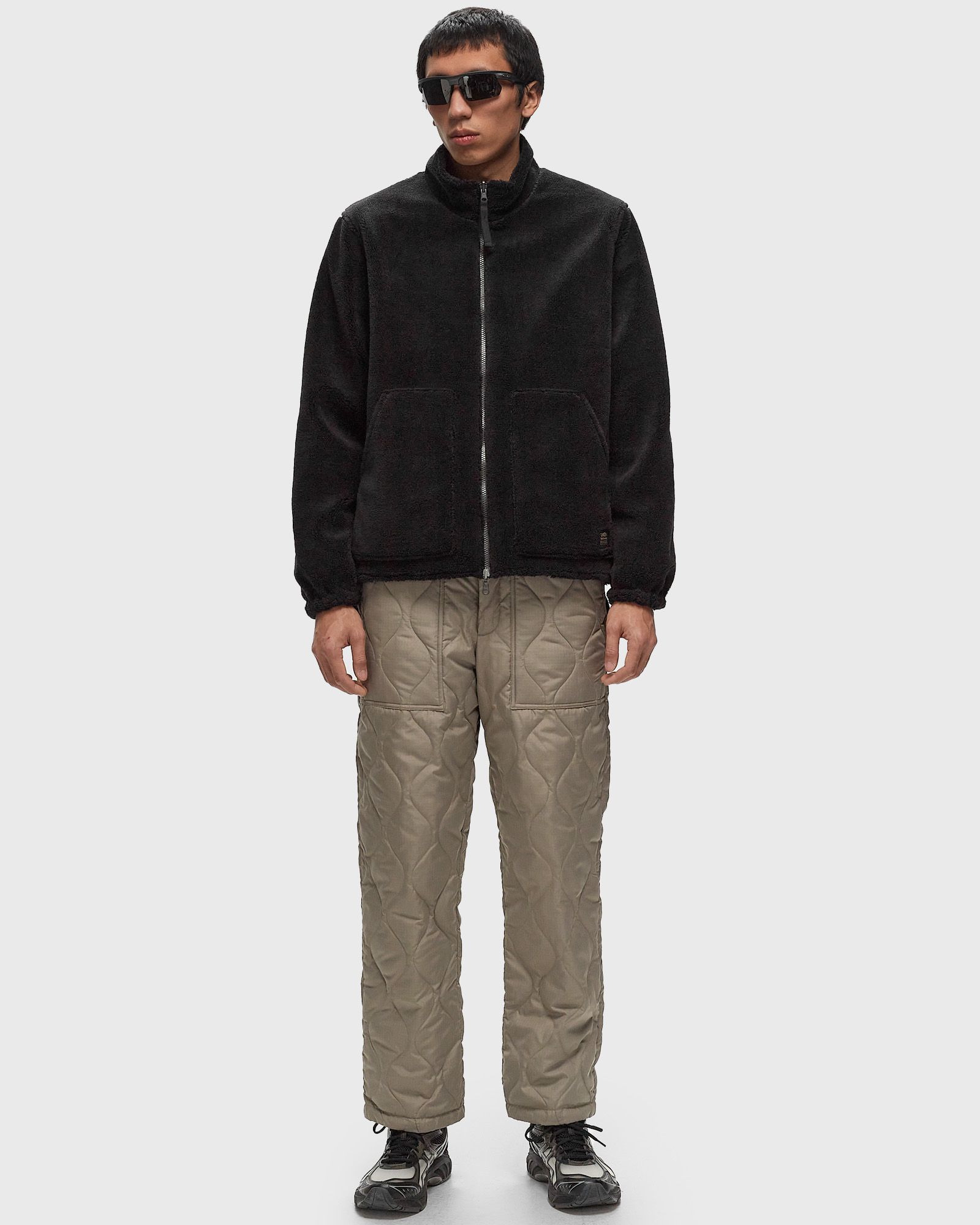 NON DOWN  MILITARY  REVERSIBLE BOA HI NECK JACKET