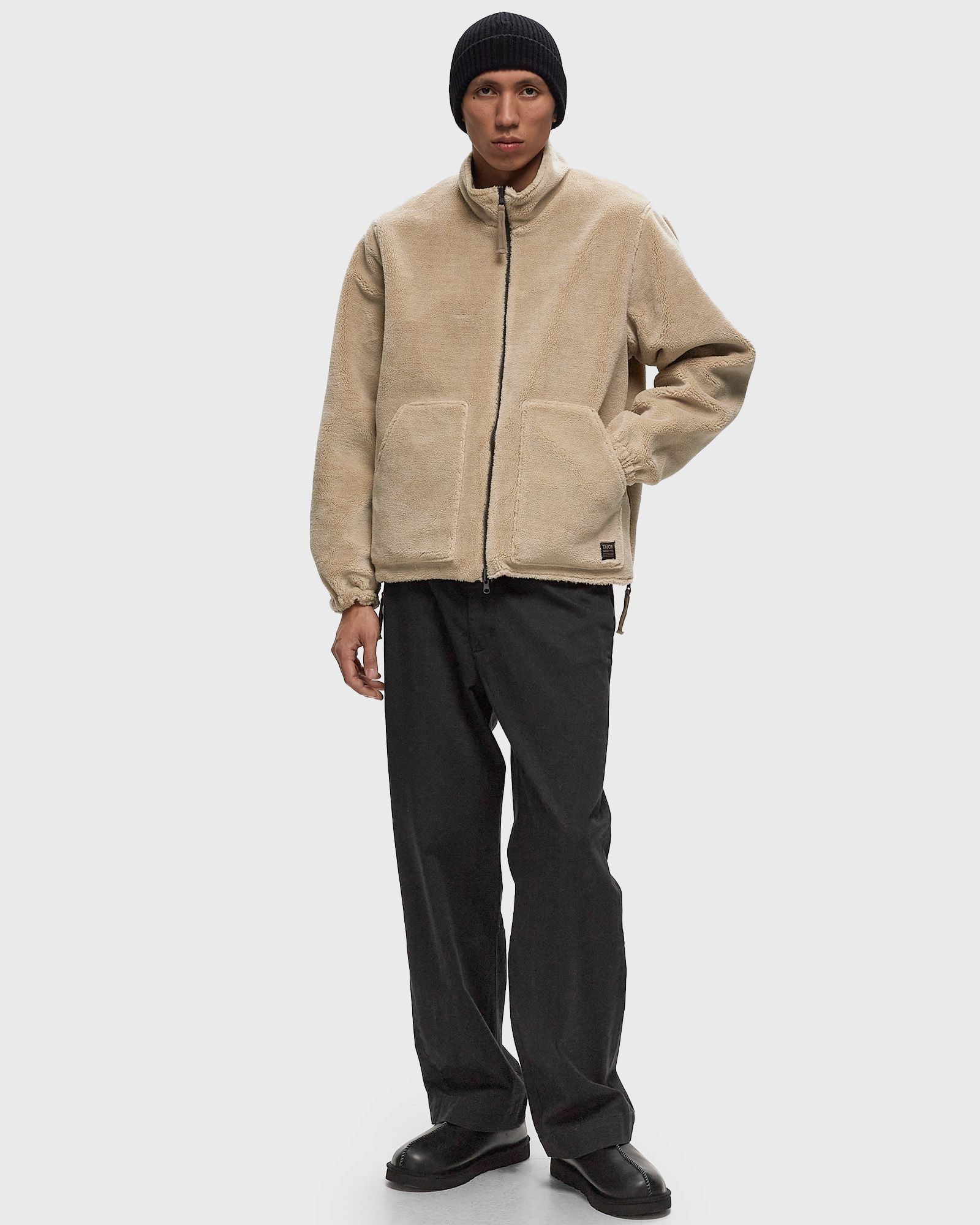 NON DOWN  MILITARY  REVERSIBLE BOA HI NECK JACKET