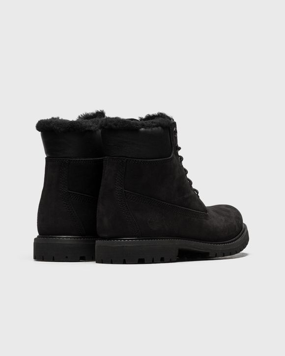 Timberland shearling boots on sale black