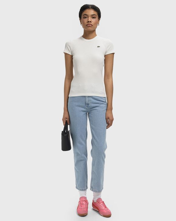 Thumbnail - SLIM FIT RIBBED COTTON T-SHIRT