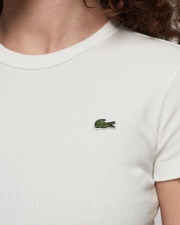 Lacoste white outlet tee