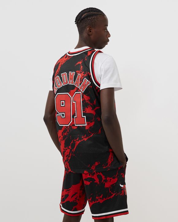 BULLS RODMAN ユニフォーム ミッチェル＆ネス ミッチェル＆ネス ユニフォーム メンズ NBA LEATHER SNAKESKIN