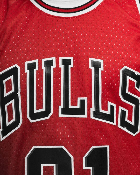 NBA SWINGMAN JERSEY CHICAGO BULLS GOLDEN HOUR GLAZE 1997-98 DENNIS RODMAN #91