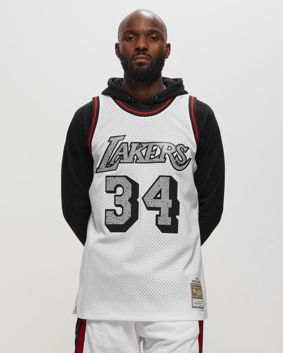 Shaquille O'Neal Los Angeles Lakers 1996-97 Grey Swingman Jersey