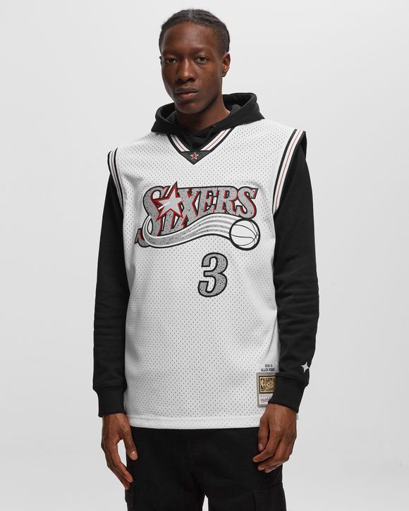 NBA CRACKED CEMENT SWINGMAN JERSEY 76ERS 2000-01 ALLEN IVERSON #3