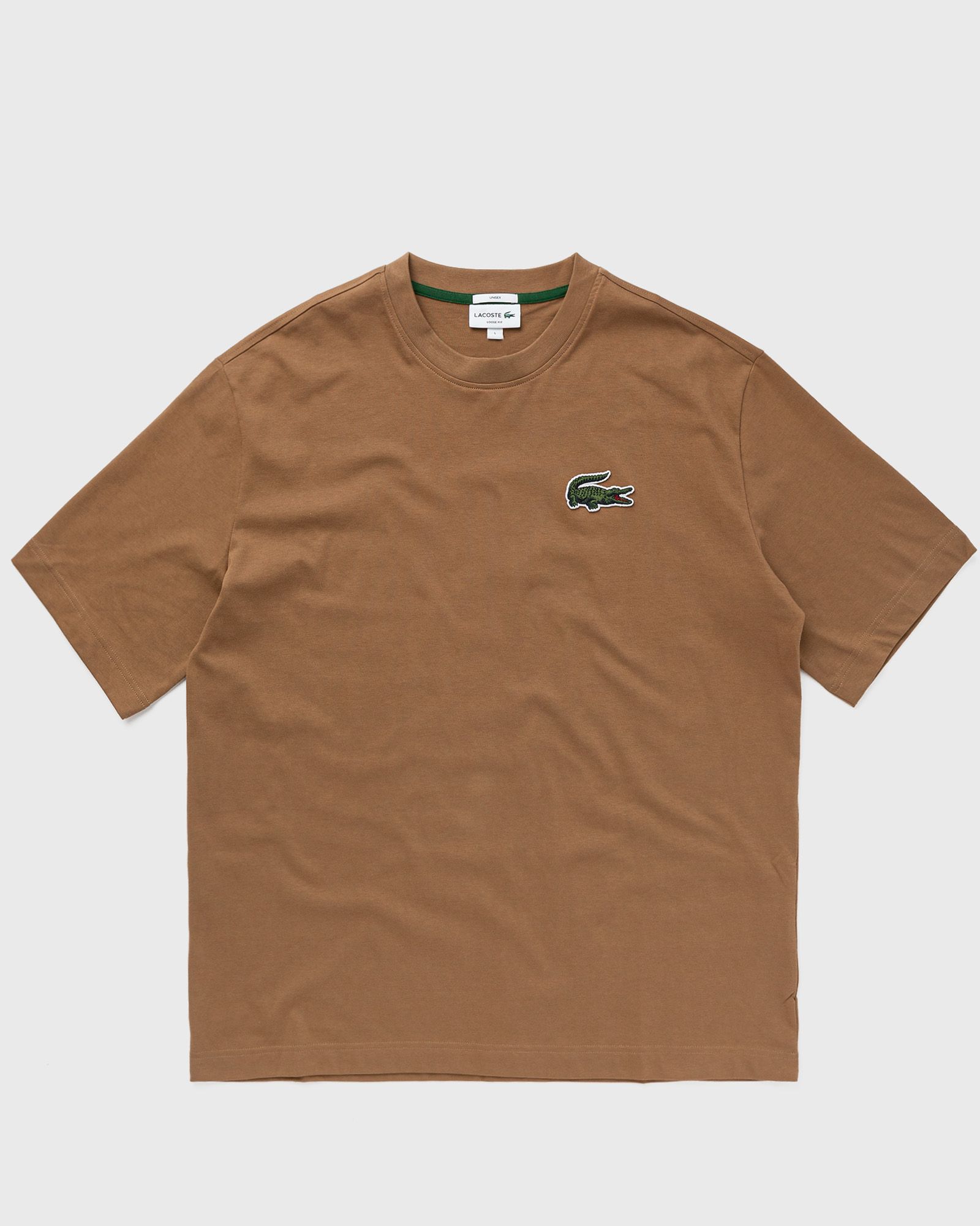 Lacoste - t-shirt men shortsleeves brown in größe:s