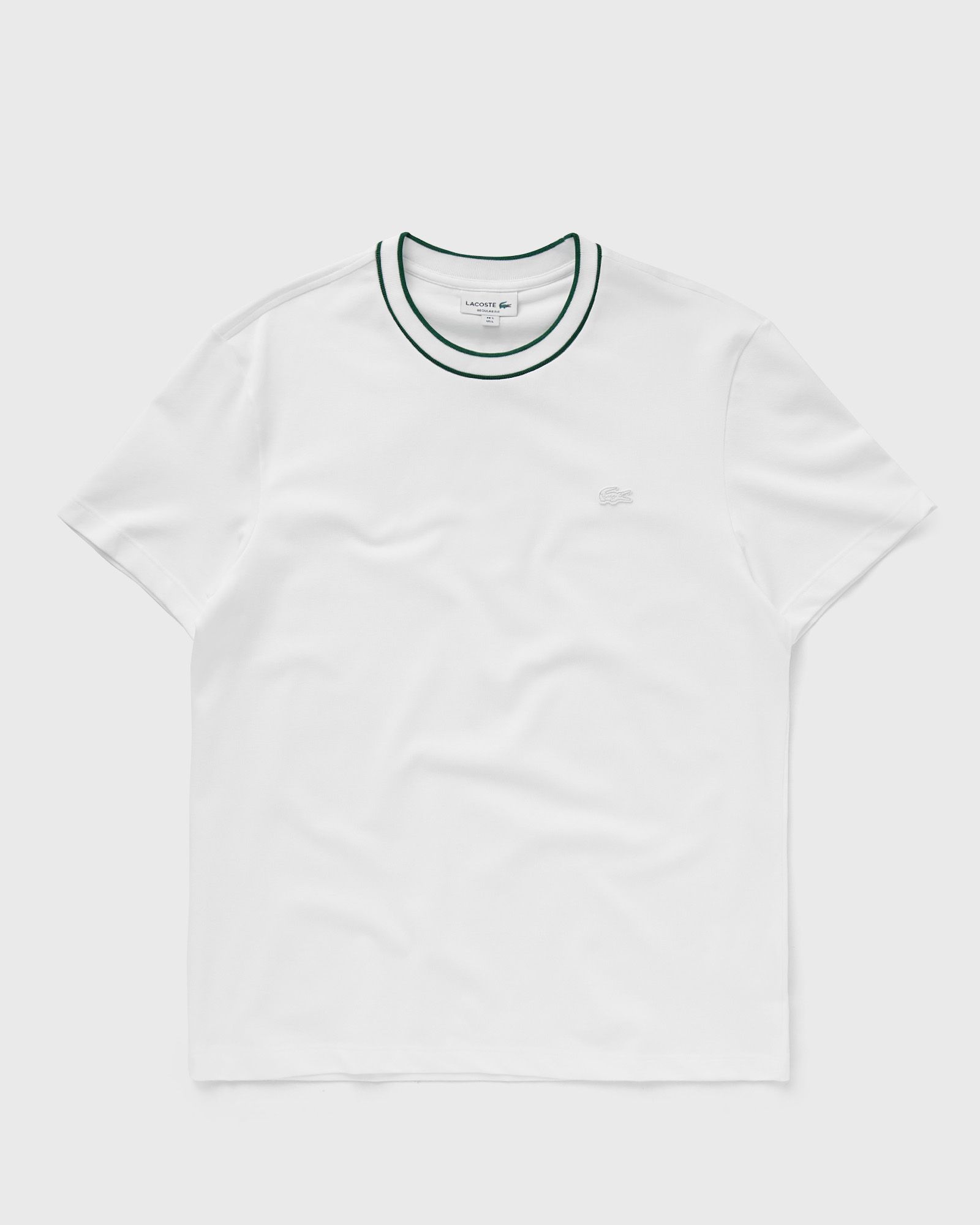 STRETCH PIQUÉ STRIPE COLLAR T-SHIRT