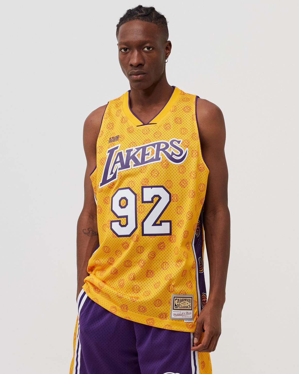 Mitchell Ness OZUNA X MN Maillot NBA Los Angeles Lakers SWINGMAN JERSEY Yellow BSTN Store