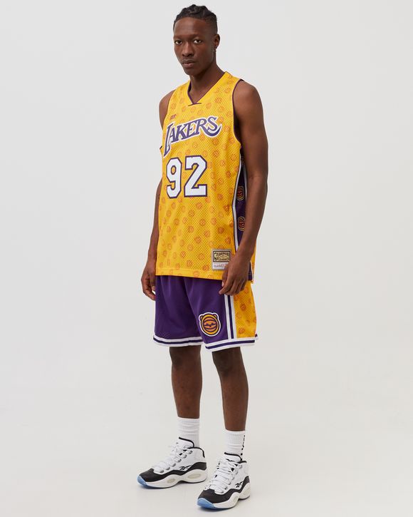 A Bathing Ape x M&N Los Angeles Lakers Jersey Shorts - Orange