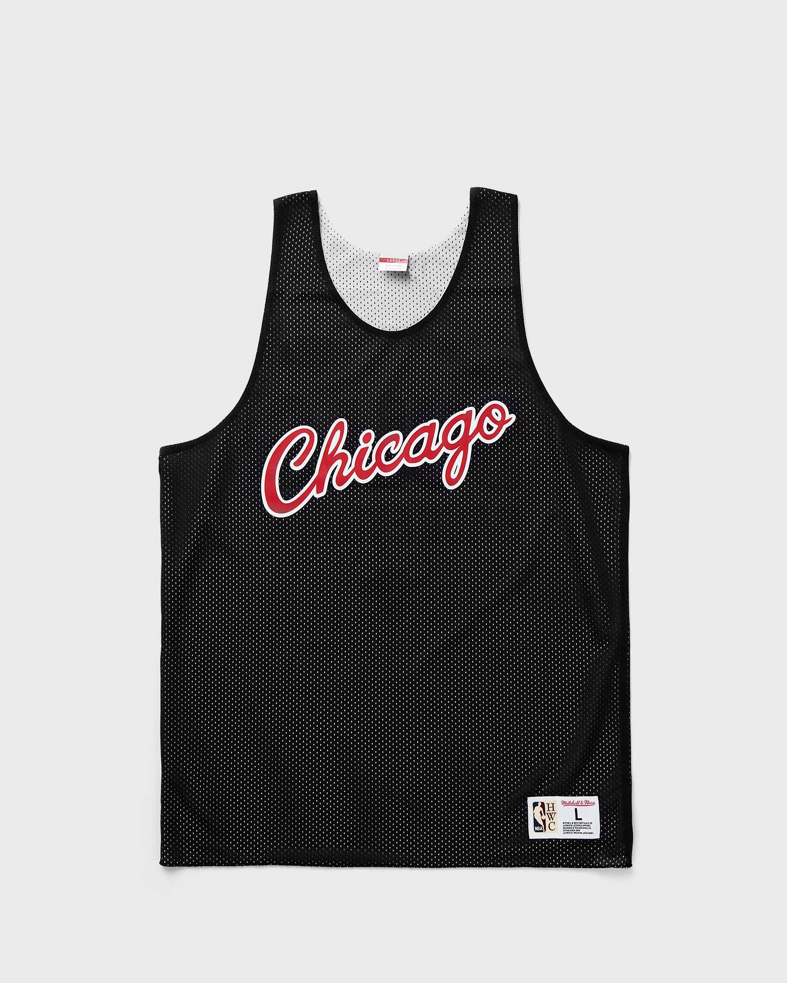 NBA REVERSIBLE MESH PRACTICE TANK VINTAGE LOGO BULLS