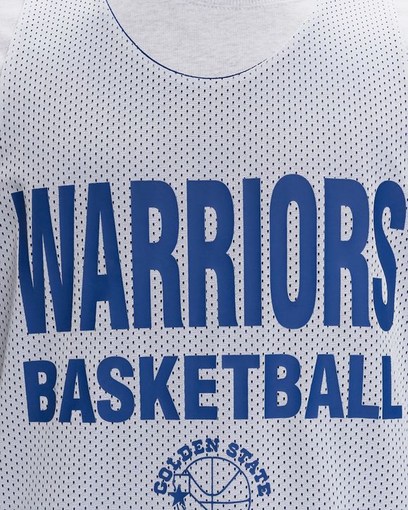 NBA REVERSIBLE MESH PRACTICE TANK VINTAGE LOGO WARRIORS