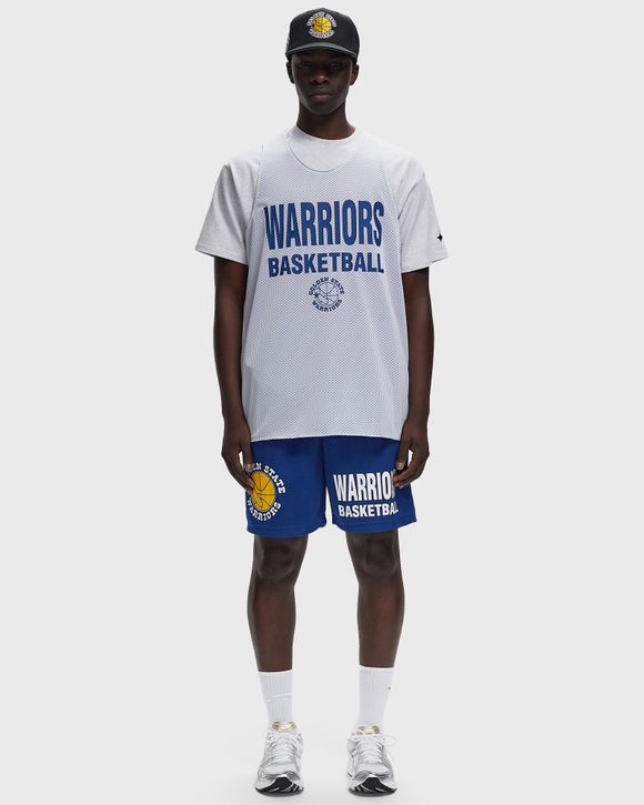 NBA REVERSIBLE MESH PRACTICE TANK VINTAGE LOGO WARRIORS