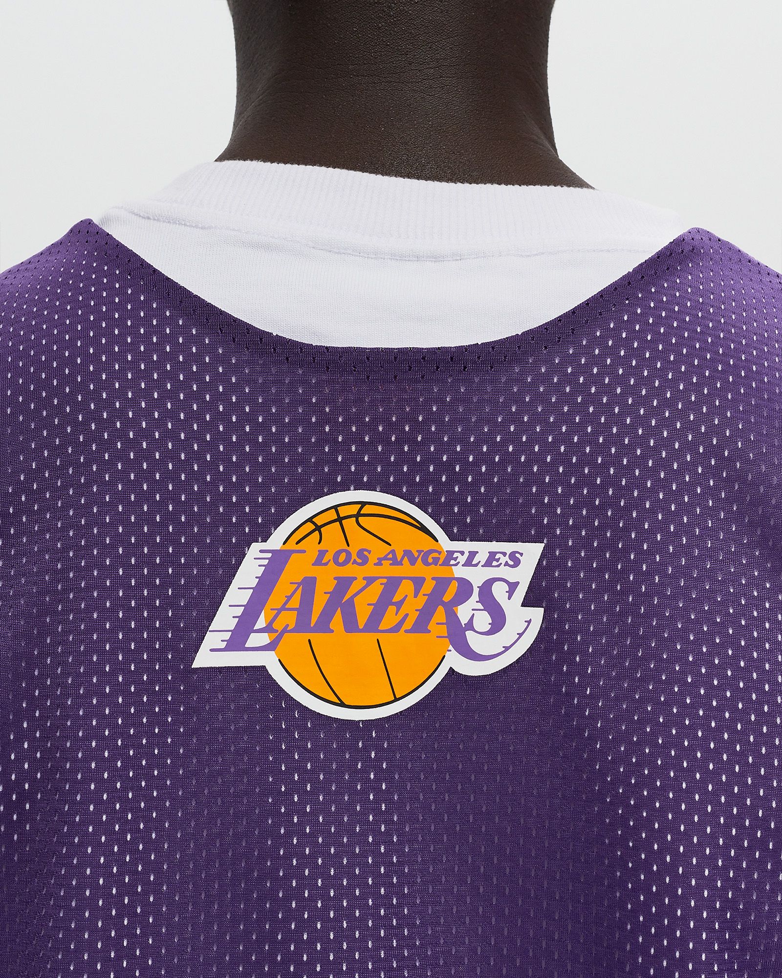 NBA REVERSIBLE MESH PRACTICE TANK VINTAGE LOGO LAKERS