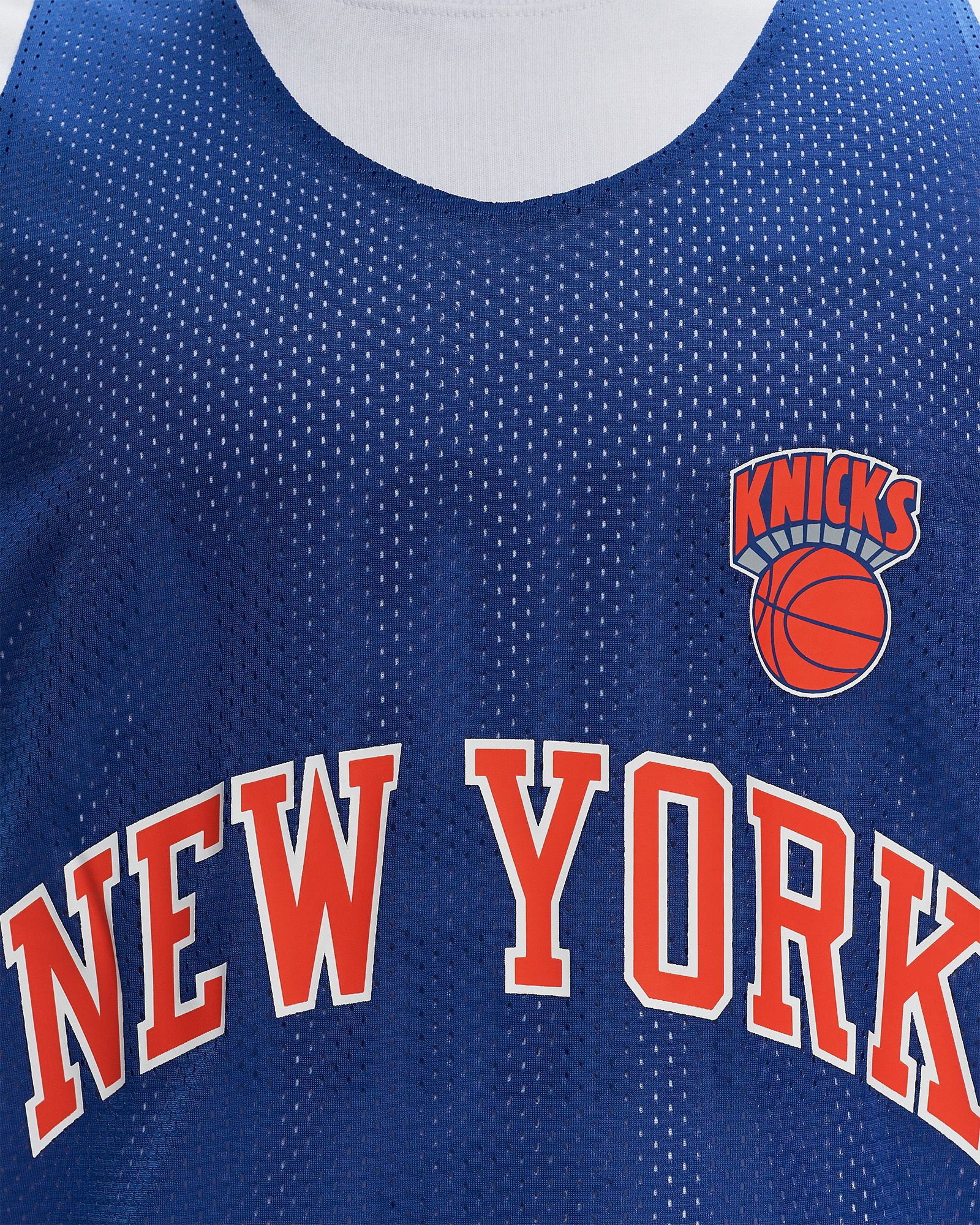 NBA REVERSIBLE MESH PRACTICE TANK VINTAGE LOGO KNICKS