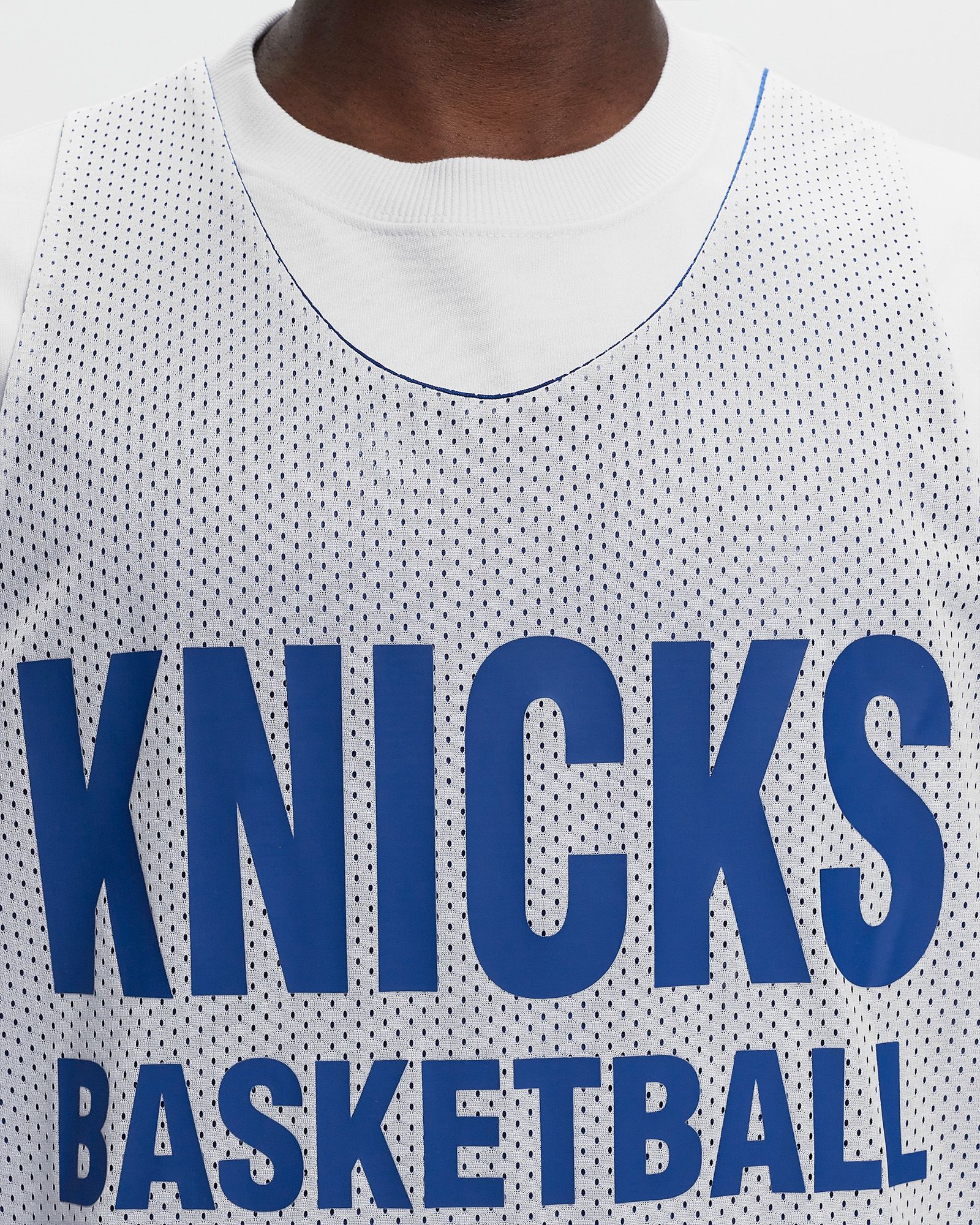 NBA REVERSIBLE MESH PRACTICE TANK VINTAGE LOGO KNICKS
