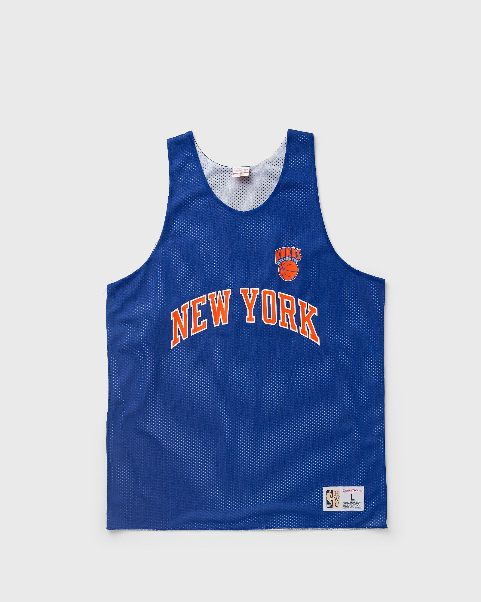NBA REVERSIBLE MESH PRACTICE TANK VINTAGE LOGO KNICKS