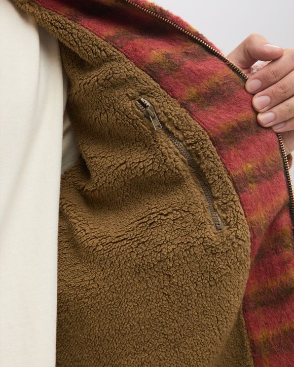 BRUSHED WOOL CHECK JACKET
