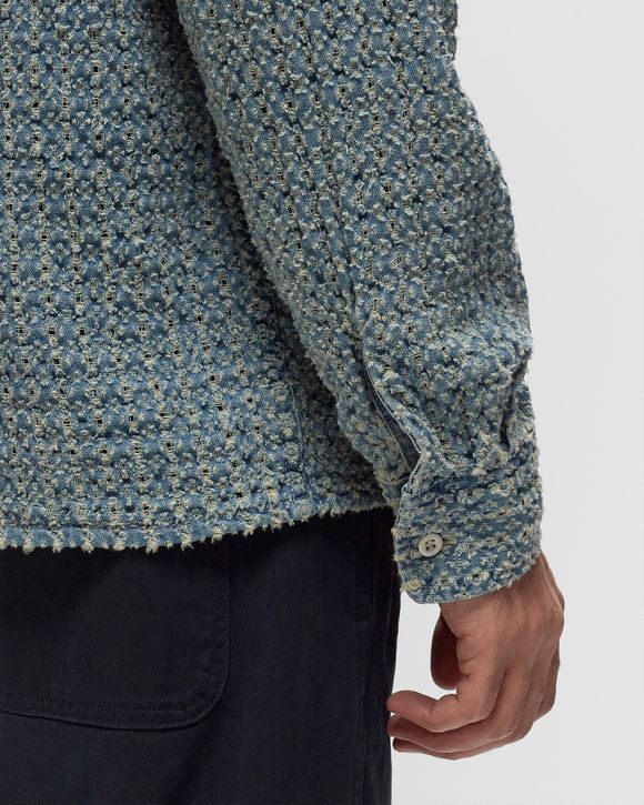 ジャケット・アウター Damaged Denim Shirt thisisneverthat thisisneverthat DAMAGED DENIM SHIRT Blue | BSTN Store