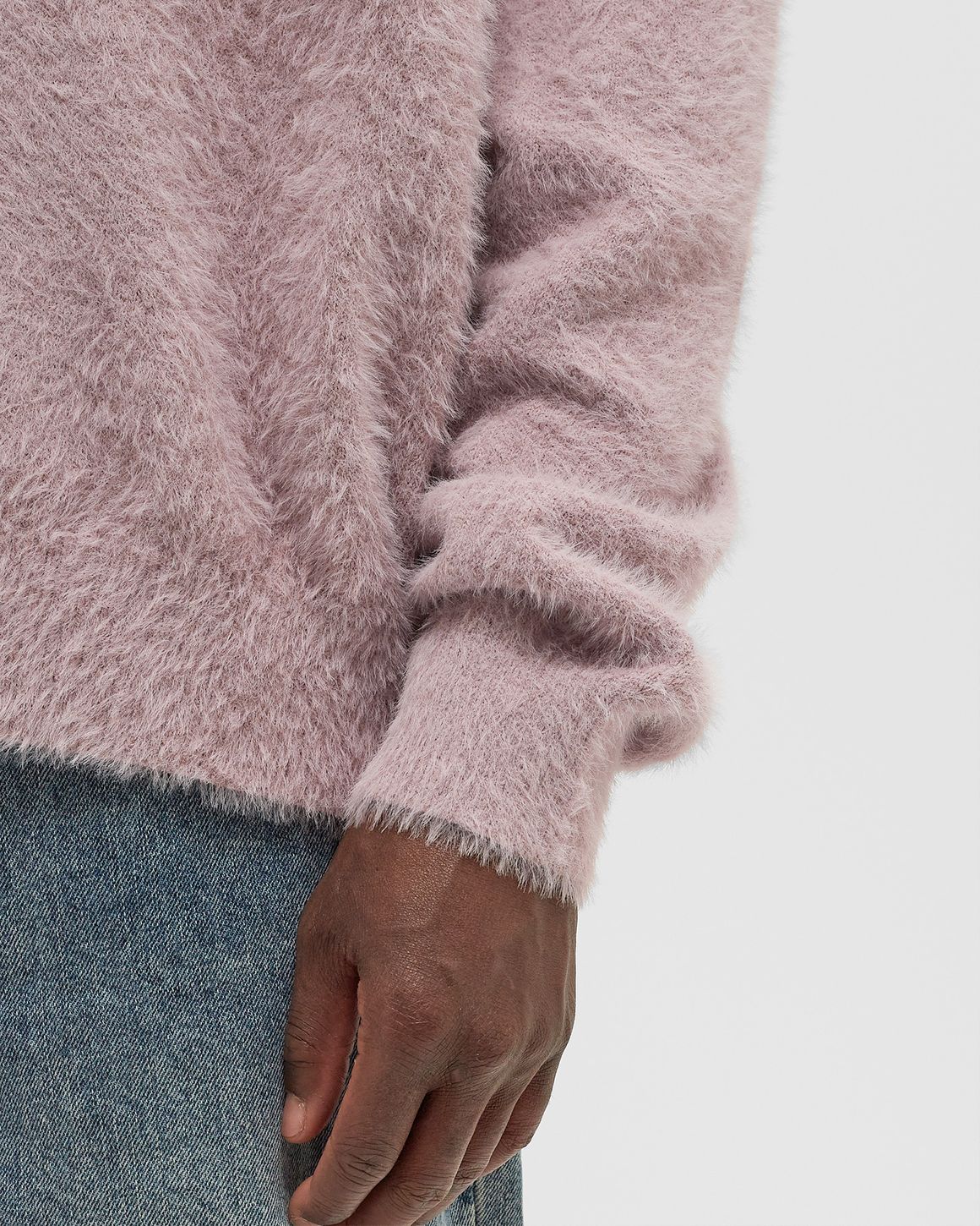 thisisneverthat SCT-LOGO SHAGGY KNIT POLO Pink | BSTN Store