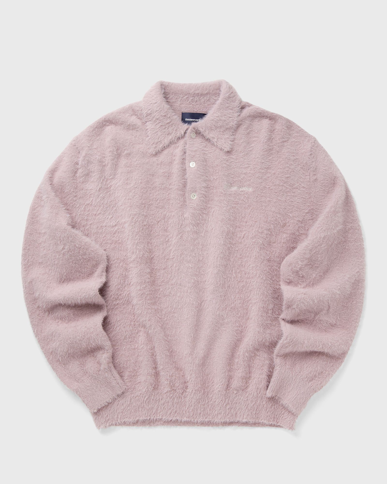 SCT-LOGO SHAGGY KNIT POLO