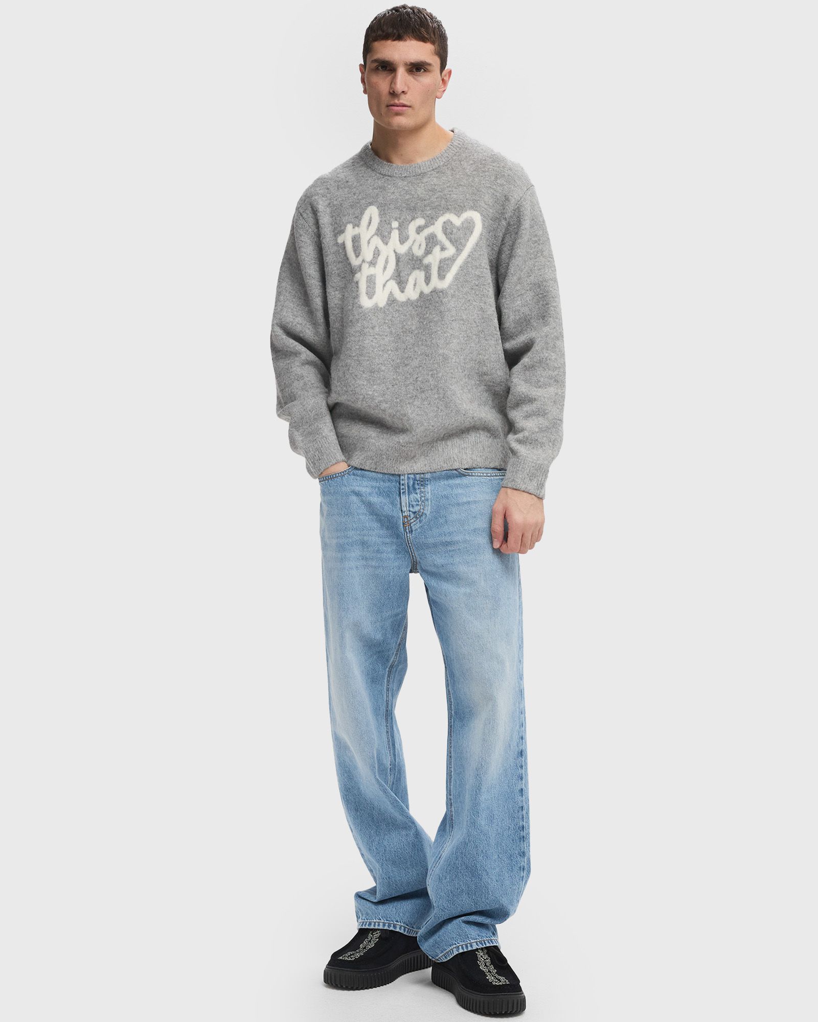 トップス thisisneverthat Heart Logo Knit Sweater Heart Logo knit Sweater - thisisneverthat®