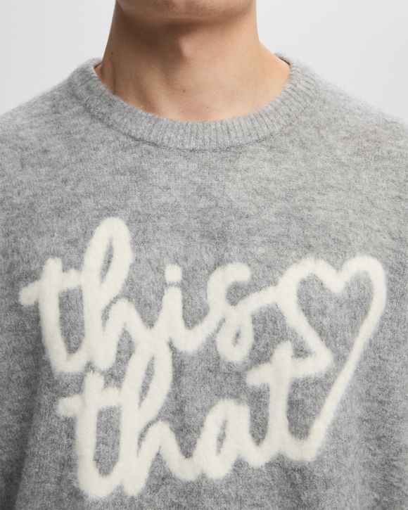 HEART LOGO KNIT SWEATER