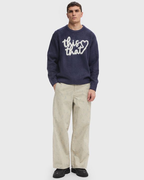 HEART LOGO KNIT SWEATER
