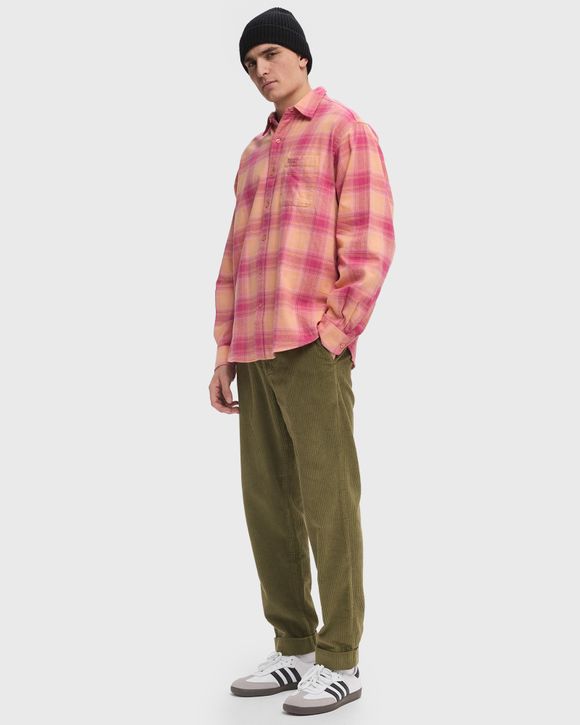 SHADOW PLAID FLANNEL SHIRT