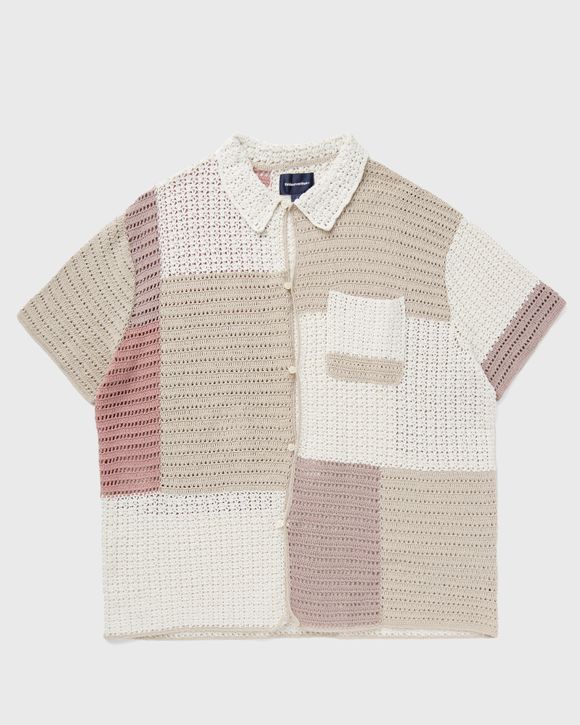 thisisneverthat Block Crochet Knit Shirt Beige | BSTN Store
