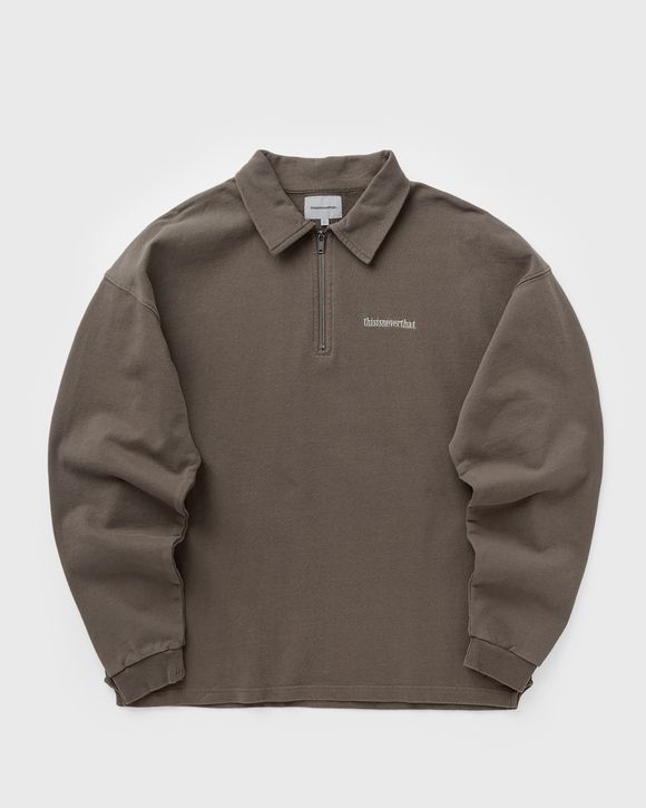 Half Zip Polo Sweatshirt