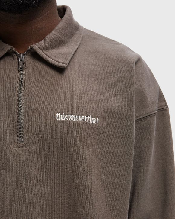 Half Zip Polo Sweatshirt