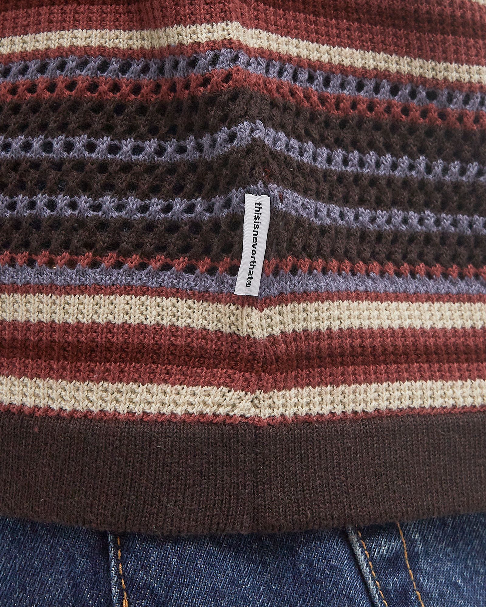 Stripe S/S Knit Polo