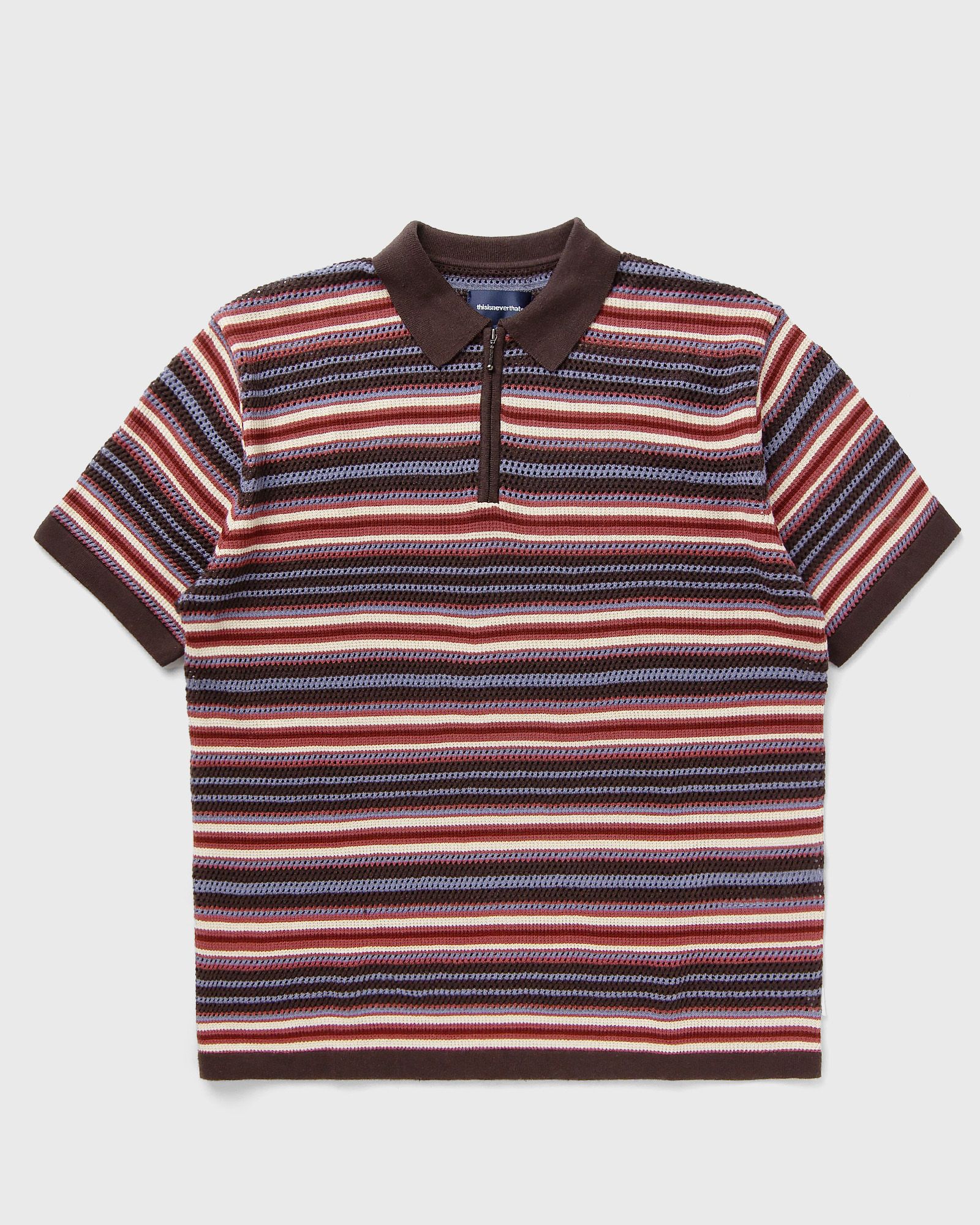 Stripe S/S Knit Polo