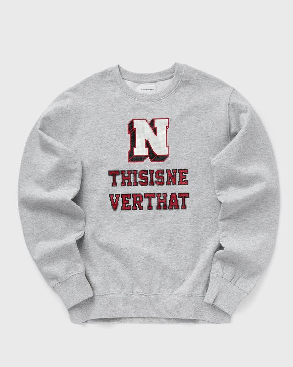 thisisneverthat Cross Stitched Crewneck Grey | BSTN Store